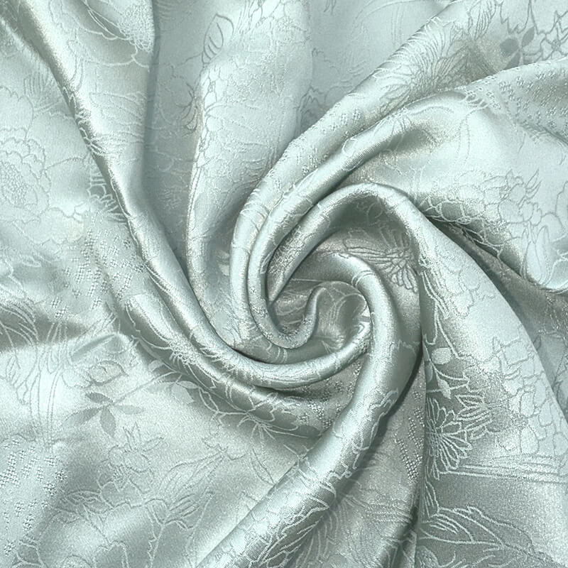 Jacquard Mulberry Silk Woven Fabric for Apparel Wholesale Supplier 12